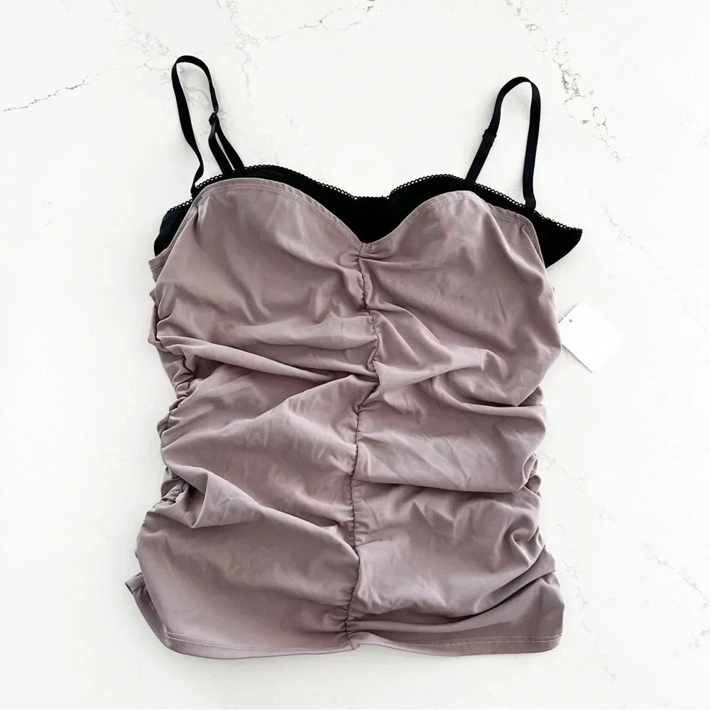 Miaou Renzo Tube Top | Taupe/Dusty Purple / XL - Picture 6 of 9